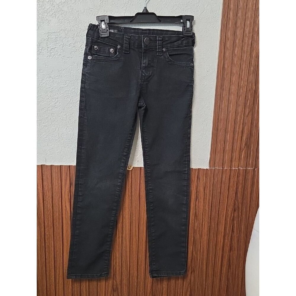 True Religion Kids Black Skinny Jeans Sz 10 Years